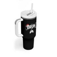 Funny Gaming Christmas Tumbler With Handle Gamer Bruh Video Game - Wonder Print Shop