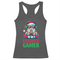 Funny Santa Gamer Christmas Racerback Tank Top - Wonder Print Shop