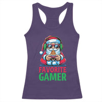 Funny Santa Gamer Christmas Racerback Tank Top - Wonder Print Shop
