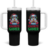 Funny Santa Gamer Christmas Tumbler With Handle - Wonder Print Shop
