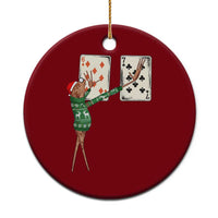 67 Marcus The Worm Poker Game Christmas Ceramic Ornament Funny Six Seven Meme Playing Cards Holiday Vibe - Wonder Print Shop
