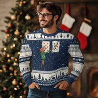 67 Marcus The Worm Poker Game Xmas Ugly Christmas Sweater Funny Six Seven Meme Playing Cards Holiday Vibe - Wonder Print Shop