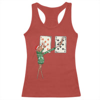 67 Marcus The Worm Poker Game Christmas Racerback Tank Top Funny Six Seven Meme Playing Cards Holiday Vibe - Wonder Print Shop