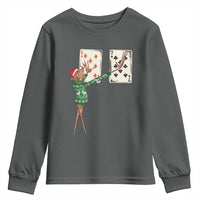 67 Marcus The Worm Poker Game Christmas Youth Sweatshirt Funny Six Seven Meme Playing Cards Holiday Vibe - Wonder Print Shop