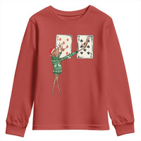 67 Marcus The Worm Poker Game Christmas Youth Sweatshirt Funny Six Seven Meme Playing Cards Holiday Vibe - Wonder Print Shop