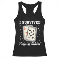 I Survived 67 Days Of School Racerback Tank Top Playing Cards Meme - Wonder Print Shop