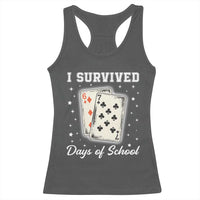 I Survived 67 Days Of School Racerback Tank Top Playing Cards Meme - Wonder Print Shop