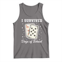 I Survived 67 Days Of School Tank Top Playing Cards Meme - Wonder Print Shop