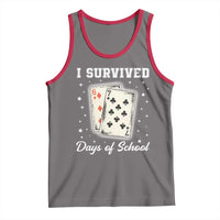 I Survived 67 Days Of School Tank Top Playing Cards Meme - Wonder Print Shop