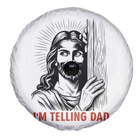 Funny Jesus Christian Meme Spare Tire Cover I Am Telling Dad