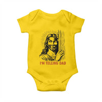 Funny Jesus Christian Meme Baby Onesie I Am Telling Dad