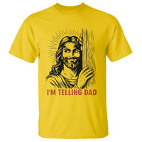 Funny Jesus Christian Meme T Shirt I Am Telling Dad