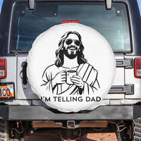 Funny Jesus Meme Spare Tire Cover I Am Telling Dad