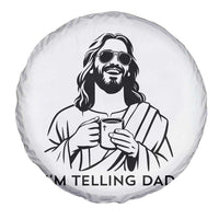 Funny Jesus Meme Spare Tire Cover I Am Telling Dad