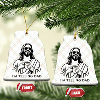 Funny Jesus Meme Ceramic Ornament I Am Telling Dad