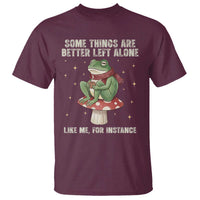 Funny Frog Sarcastic T Shirt Some Things Are Better Left Alone