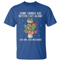 Funny Frog Sarcastic T Shirt Some Things Are Better Left Alone