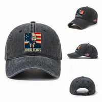 John Lewis Washed Cotton Baseball Cap Black History Month