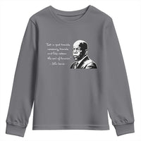 John Lewis Quote Youth Sweatshirt Black History Good Trouble