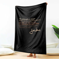 John Lewis Quote Throw Blanket Black History Month