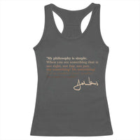 John Lewis Quote Racerback Tank Top Black History Month