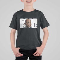 John Lewis Quote Affrican American T Shirt For Kid Black History Good Trouble