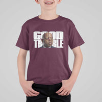 John Lewis Quote Affrican American T Shirt For Kid Black History Good Trouble