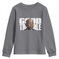 John Lewis Quote Affrican American Youth Sweatshirt Black History Good Trouble