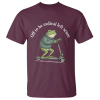 Off To Be Radical Left Scum T Shirt Funny Frog Anti ICE Political Protest