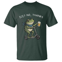 Funny Frog Anti ICE Political Protest T Shirt Ice? No Thanks