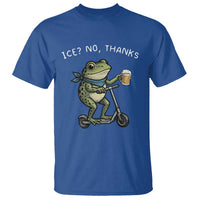 Funny Frog Anti ICE Political Protest T Shirt Ice? No Thanks