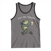 Funny Frog Anti ICE Political Protest Tank Top Ice? No Thanks