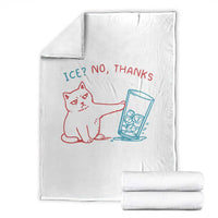 Funny Cat Anti ICE Political Protest Throw Blanket Ice? No Thanks