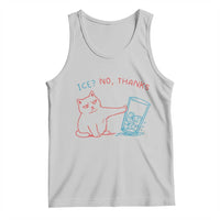 Funny Cat Anti ICE Political Protest Tank Top Ice? No Thanks