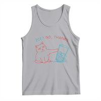 Funny Cat Anti ICE Political Protest Tank Top Ice? No Thanks