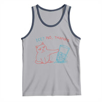 Funny Cat Anti ICE Political Protest Tank Top Ice? No Thanks
