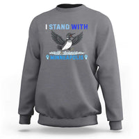I Stand With Minneapolis Sweatshirt Loon Minnesota Resist Anti ICE Immigration Protest