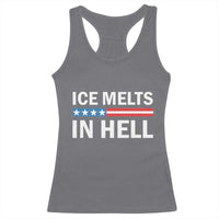 Ice Melts In Hell Racerback Tank Top Activist Statement Quote