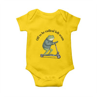 Funny Frog Anti ICE Political Protest Baby Onesie Off To Be Radical Left Scum