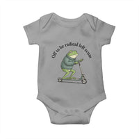 Funny Frog Anti ICE Political Protest Baby Onesie Off To Be Radical Left Scum