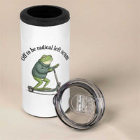 Funny Frog Anti ICE Political Protest 4 in 1 Can Cooler Tumbler Off To Be Radical Left Scum