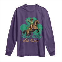 How Lucky Are We Long Sleeve Shirt Cowboy Western Irish St Patrick's Day