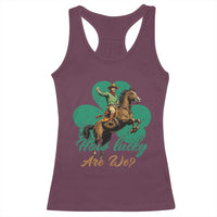 How Lucky Are We Racerback Tank Top Cowboy Western Irish St Patrick's Day