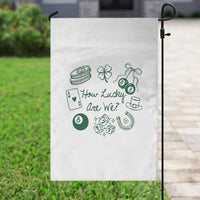 How Lucky Are We Garden Flag Irish Shamrock Horseshoe St Patricks Day