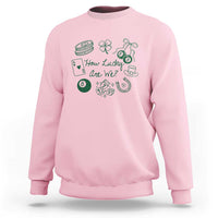 How Lucky Are We Sweatshirt Irish Shamrock Horseshoe St Patricks Day