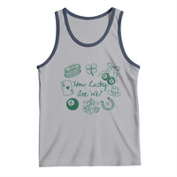 How Lucky Are We Tank Top Irish Shamrock Horseshoe St Patricks Day