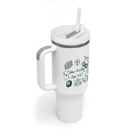 How Lucky Are We Tumbler With Handle Irish Shamrock Horseshoe St Patricks Day