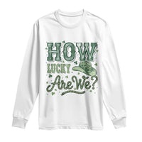 How Lucky Are We Long Sleeve Shirt Cowboy Western St Patrick's Day