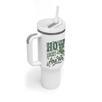 How Lucky Are We Tumbler With Handle Cowboy Western St Patrick's Day