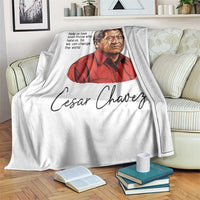 Cesar Chavez Quote Throw Blanket 31 March Celebration Day
